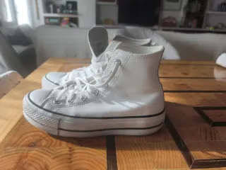 Converse Piel Blancas Talla 37