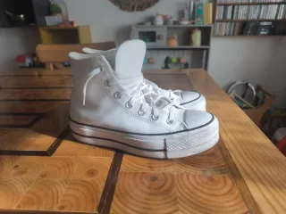 Converse Piel Blancas Talla 37