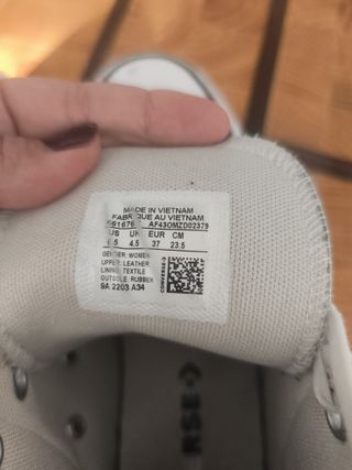 Converse Piel Blancas Talla 37