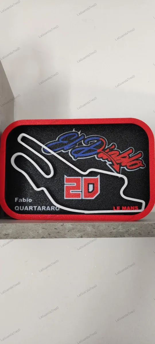 Cuadro Fabio Quartararo 20 Le Mans