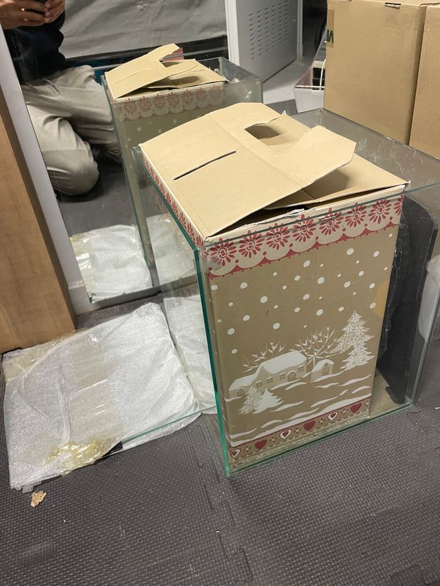 Acuario 32L con decoración y filtro