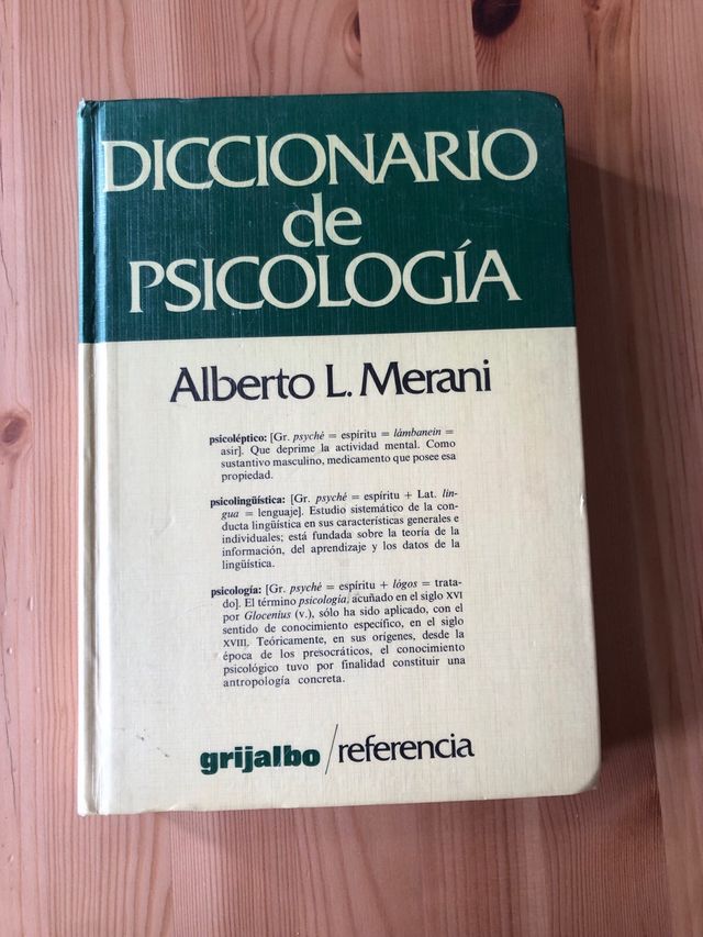 Retardo mental, Diccionario de psicología y otros