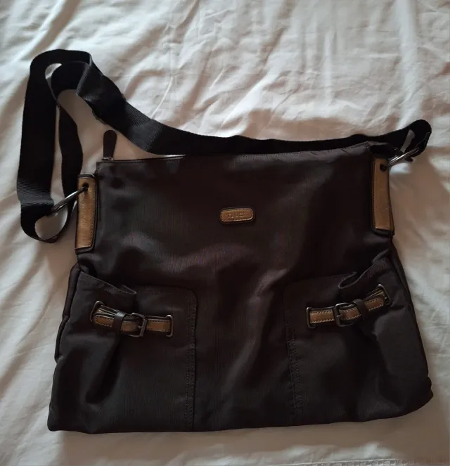 Bolso Tiger marrón y dorado