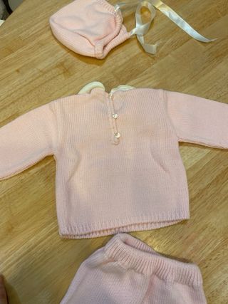 Conjunto punto niña rosa