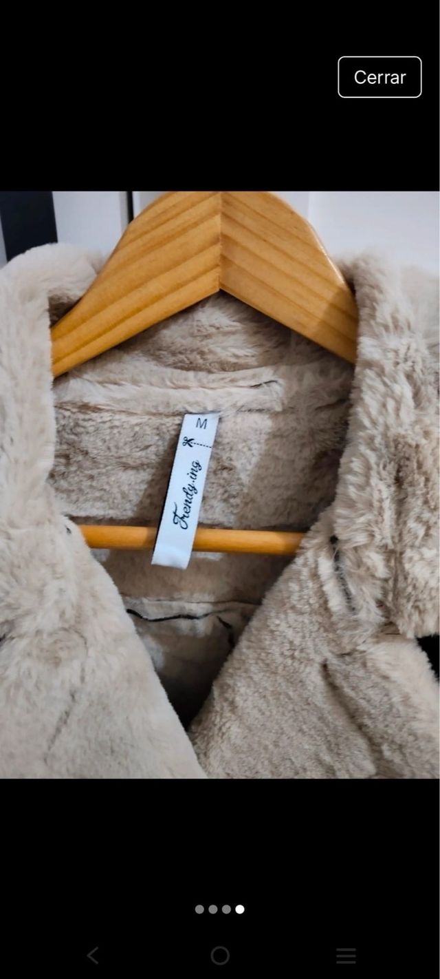 Abrigo marrón con forro de borreguito