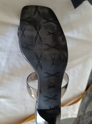 Sandalias Daniela Vega Negras Transparentes