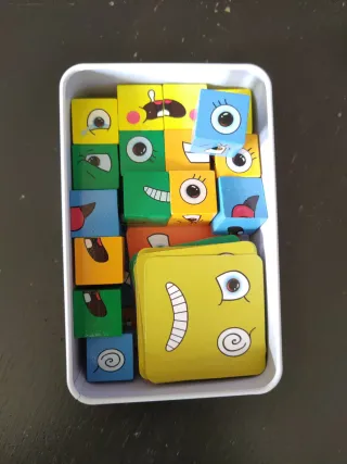 Juego de mesa puzzle de expresiones