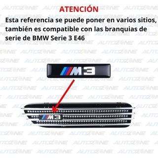 Emblema BMW M3 para branquias BMW E46 M3
