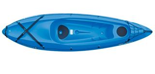 Kayak Bilbao Azul, con remo y chaleco.