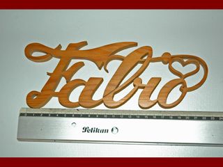 Scritta in legno decorativa