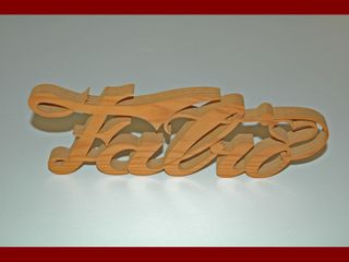 Scritta in legno decorativa