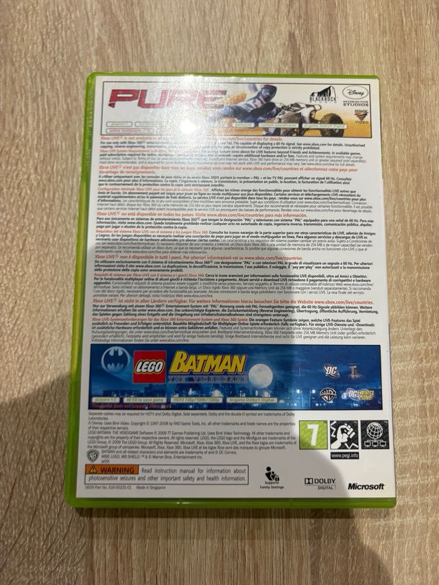 Pack Xbox 360: Pure y Lego Batman