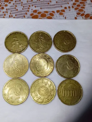 Moneda 20 cént (varios países) .