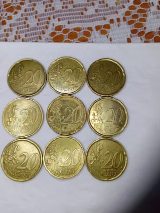 Moneda 20 cént (varios países) .