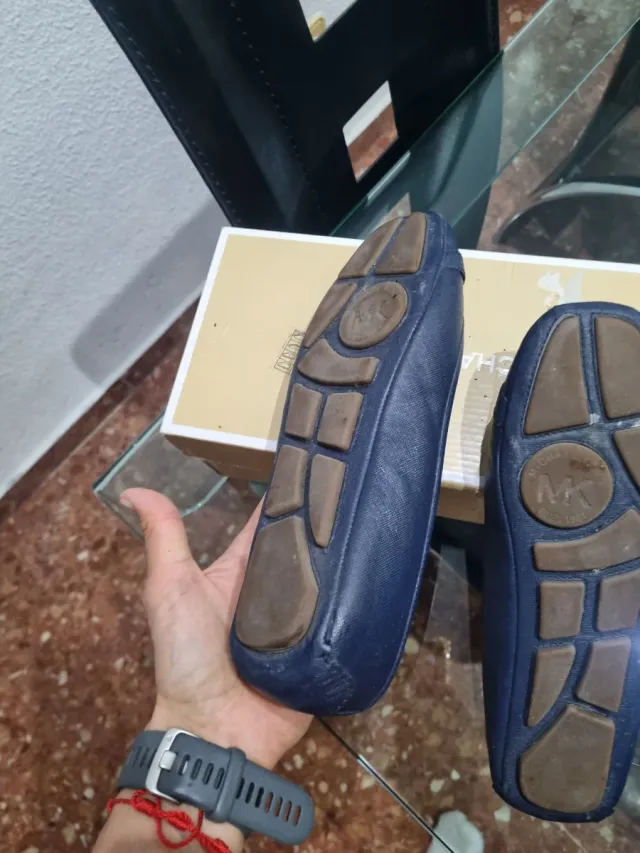 Bailarinas Michael Kors Azul y Dorado