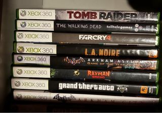 Xbox 360 Elite + Mando+ lote de juegos de regalo