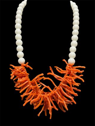 Collana cor naturale arancione