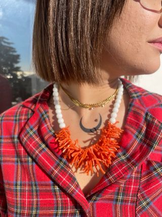 Collana cor naturale arancione