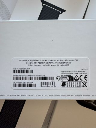 Apple Watch 11 46mm CEL 100%