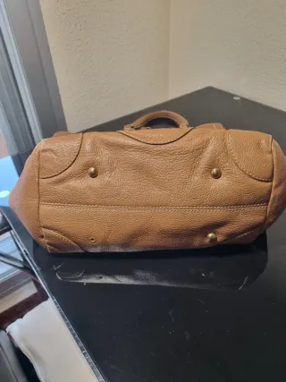 Bolso Purificación García Marrón Piel