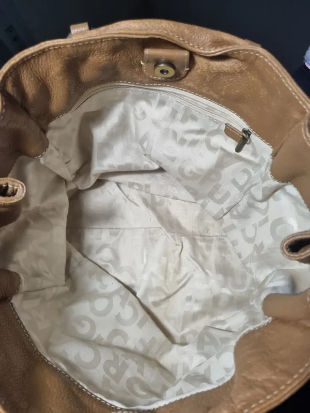 Bolso Purificación García Marrón Piel