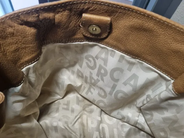 Bolso Purificación García Marrón Piel