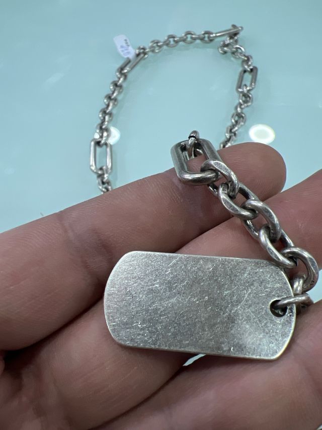 Catena Balenciaga in acciaio con moschettone