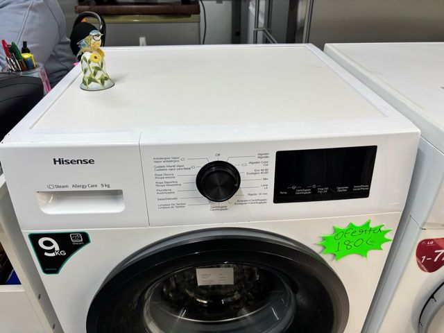 Lavadora Hisense 9kg Steam Allergy Care