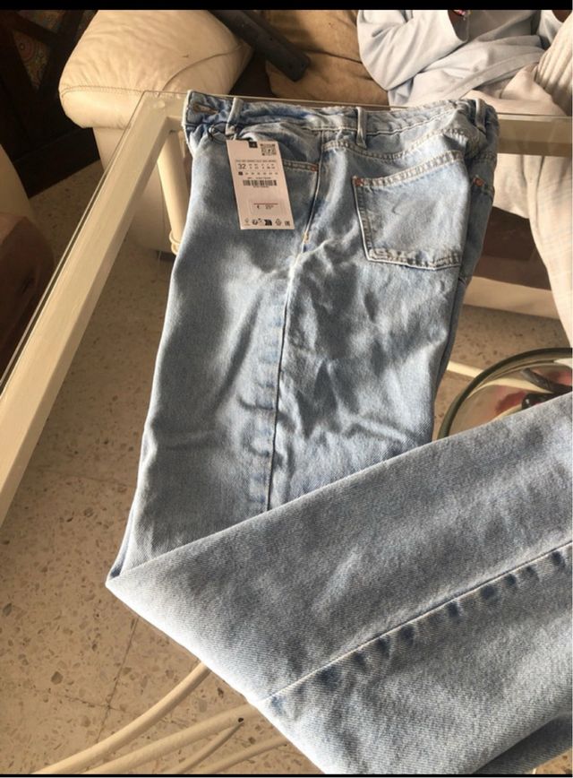 Zara Vaqueros Anchos Talla M