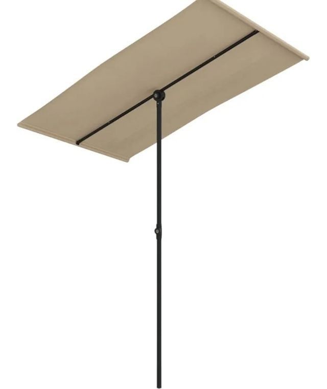 Sombrilla Rectangular Beige 180x130