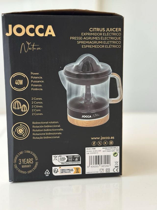 Exprimidor Eléctrico JOCCA Nature 0,7L