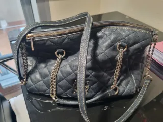 Bolso Purificación García Negro Acolchado