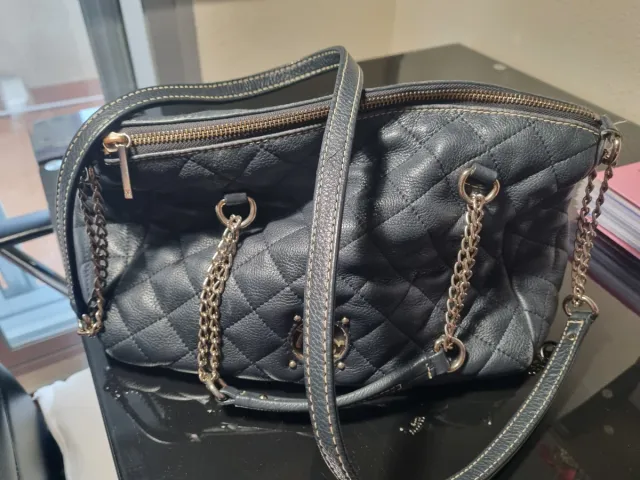 Bolso Purificación García Negro Acolchado