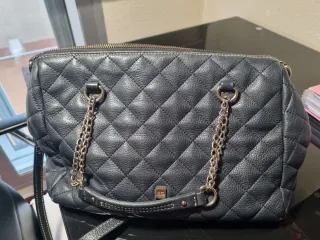 Bolso Purificación García Negro Acolchado