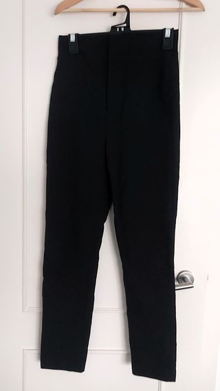 Pantalón Vestir Zara Negro Talla XS