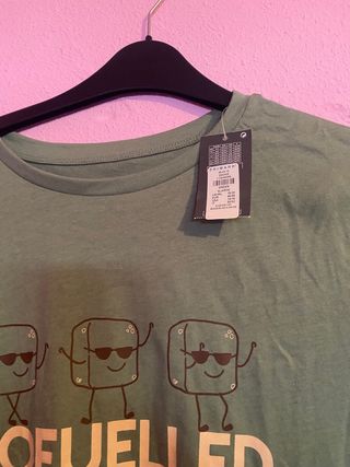 Camiseta verde divertida Tofuelled