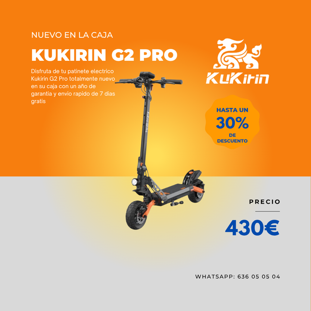 NUEVO - Kukirin G2 PRO patinete eléctrico
