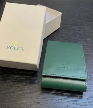 Estuche de viaje para reloj Rolex verde