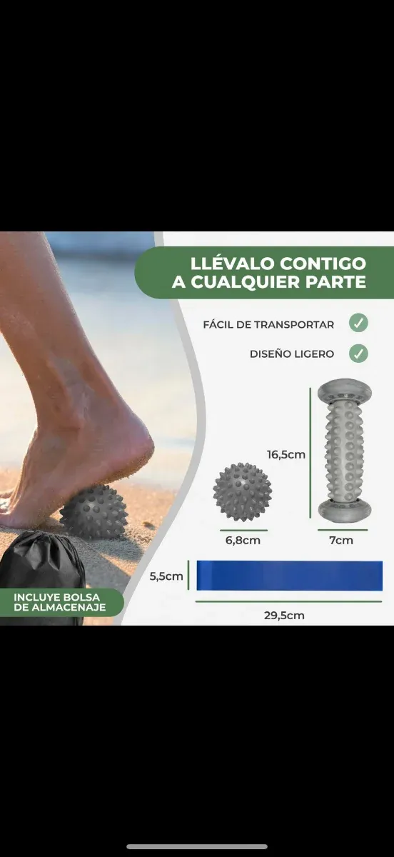 Set Massaggio Rullo Piedi Spalle Schiena