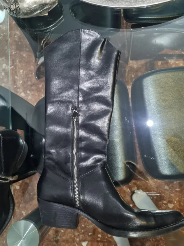 Botas altas Zara negras