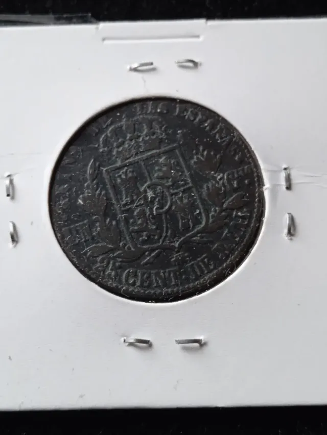 Isabel II 1862 Segovia 25 céntimos de real