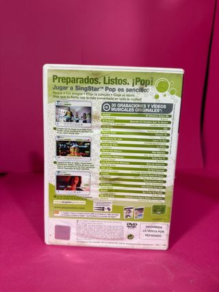 Videojuego PS2 Singstar Pop