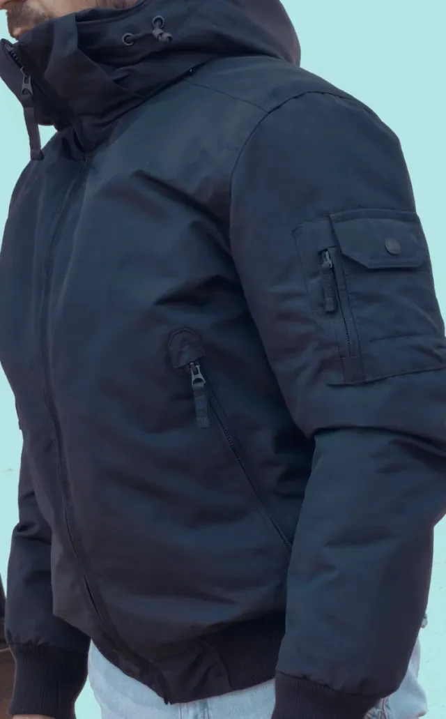 Abrigo Bomber Negro