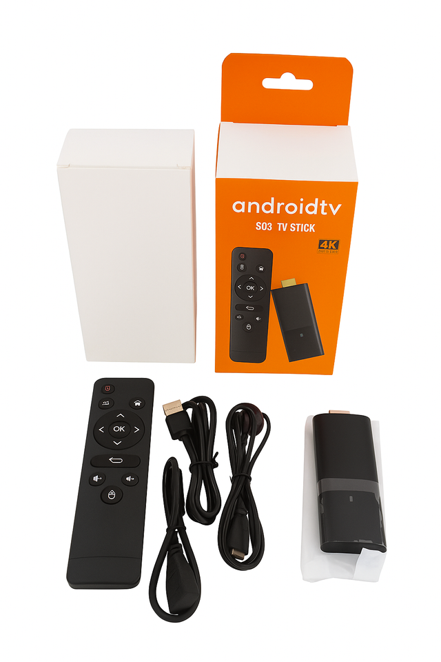 Android TV S03 4K Stick con Mando