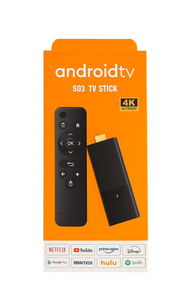Android TV S03 4K Stick con Mando