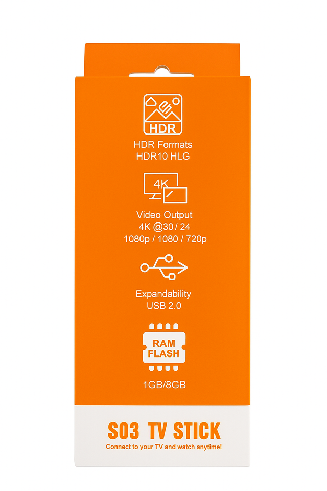 Android TV S03 4K Stick con Mando