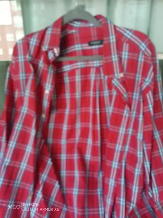 Camisa Burberrys cuadros roja