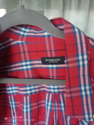 Camisa Burberrys cuadros roja