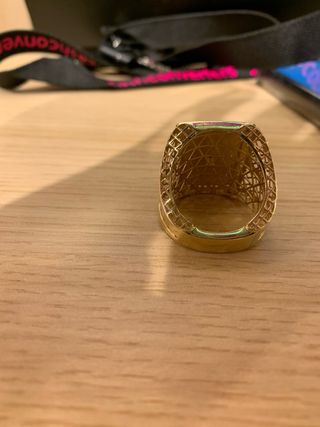 Anillo de león dorado talla 26 18k 11,82gr