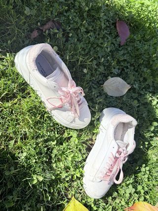 Scarpe Philip model bianche e rosa